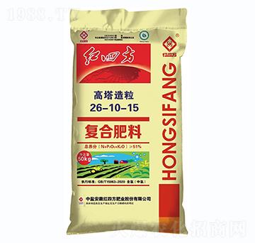 高塔造粒復(fù)合肥料26-10-15-紅四方