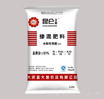 水稻專用摻混肥料（BB肥）15-19-17-昆侖之美-永利肥業(yè)