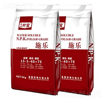 大量元素水溶肥料15-5-40+TE-施樂-寶葉植物