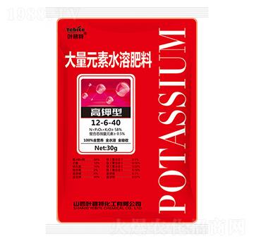 高鉀型大量元素水溶肥12-6-40-葉碧特