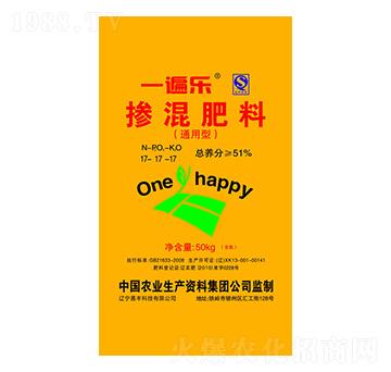 通用型摻混肥料17-17-17-一遍樂-嘉豐科技