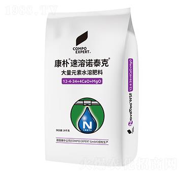 大量元素水溶肥12-4-34+4CaO+MgO-速溶諾泰克-康樸