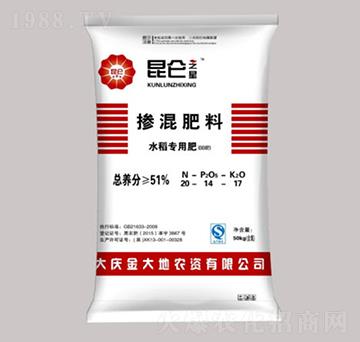 水稻專用摻混肥料20-14-17-昆侖之美-永利科技