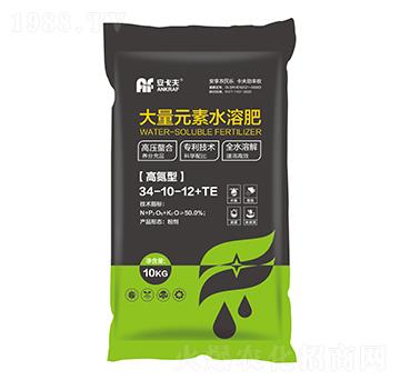 高氮型大量元素水溶肥料34-10-12+TE-安卡夫