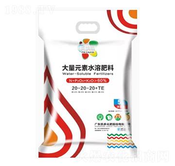 大量元素水溶肥料20-20-20+TE-美納斯-凱多化肥