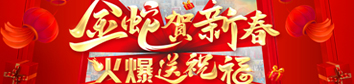 金蛇賀新春，火爆送祝福！
